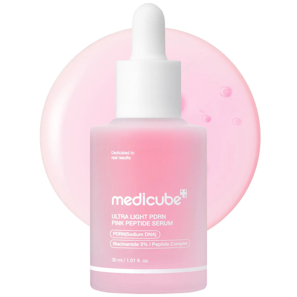Introducing the Medicube Ultra Light PDRN Pink Peptide Serum - Your Ultimate Lightweight Hydrating Solution with Salmon PDRN & Hyaluronic Acid for a Radiant Glow and Clear Skin!