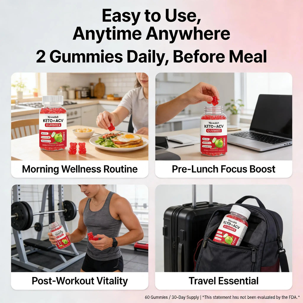 Delicious Apple Cider Vinegar Gummies for Daily Wellness, Metabolism Boost & Digestive Support - The Tasty ACV Alternative You've Been Waiting For!