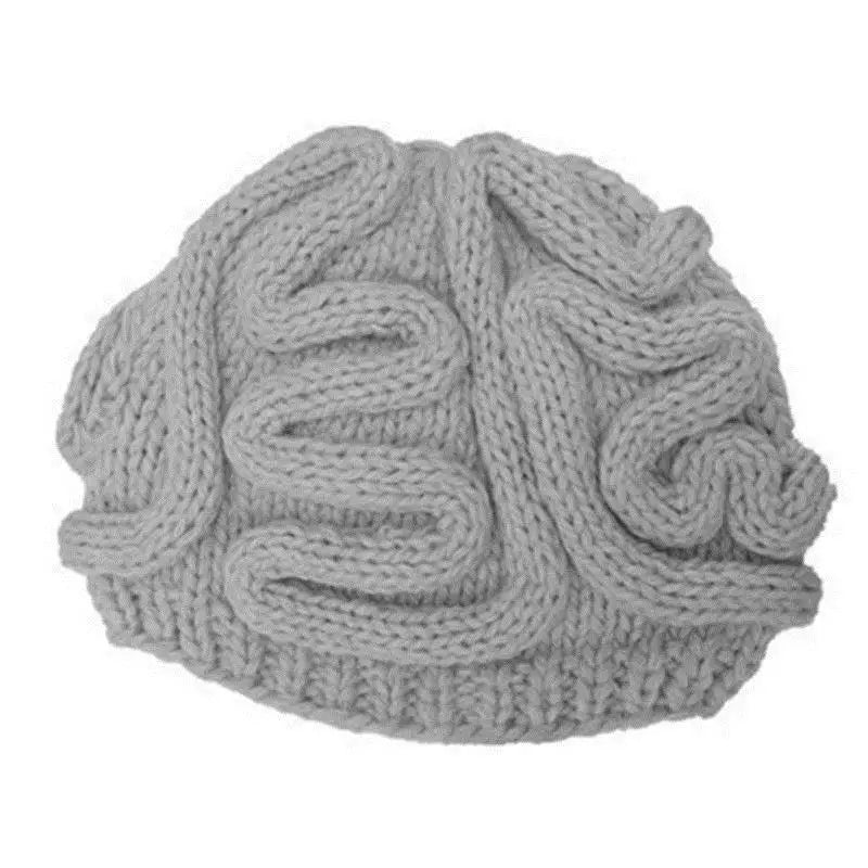 Knitted Hat Warm Pink Brain Flower Funny Brain Hat Strange Handmade Yarn Same Style Love Brain Holiday Gift