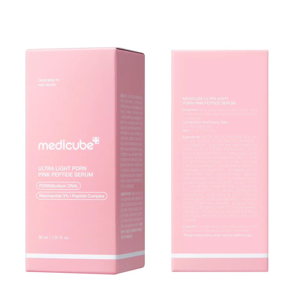 Introducing the Medicube Ultra Light PDRN Pink Peptide Serum - Your Ultimate Lightweight Hydrating Solution with Salmon PDRN & Hyaluronic Acid for a Radiant Glow and Clear Skin!