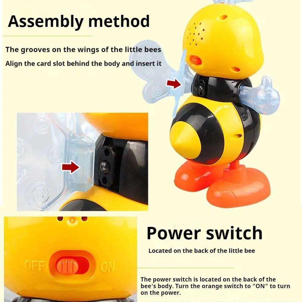 Dancing Bee Baby Toy with Music & LED Lights – Interactive Toddler Sensory Toy, Musical Walking Bee for Infants & Preschool Kids, Early Learning Gift for Boys Girls 18M+