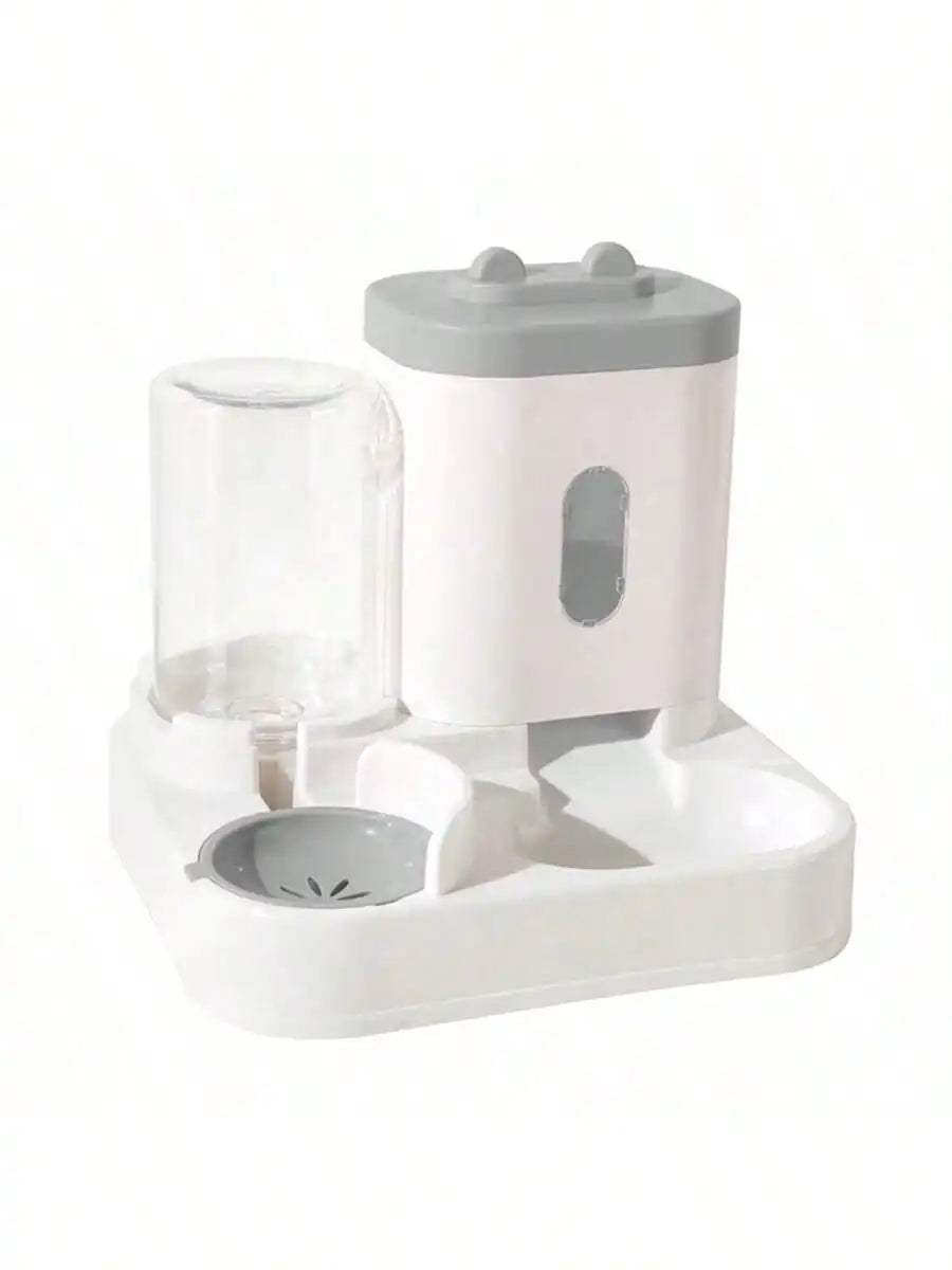 Elevate Your Cat's Hydration with Our 1-Pack Automatic Gravity-Fed Water Dispenser & Feeder - Spill-Proof, Large Capacity Design!