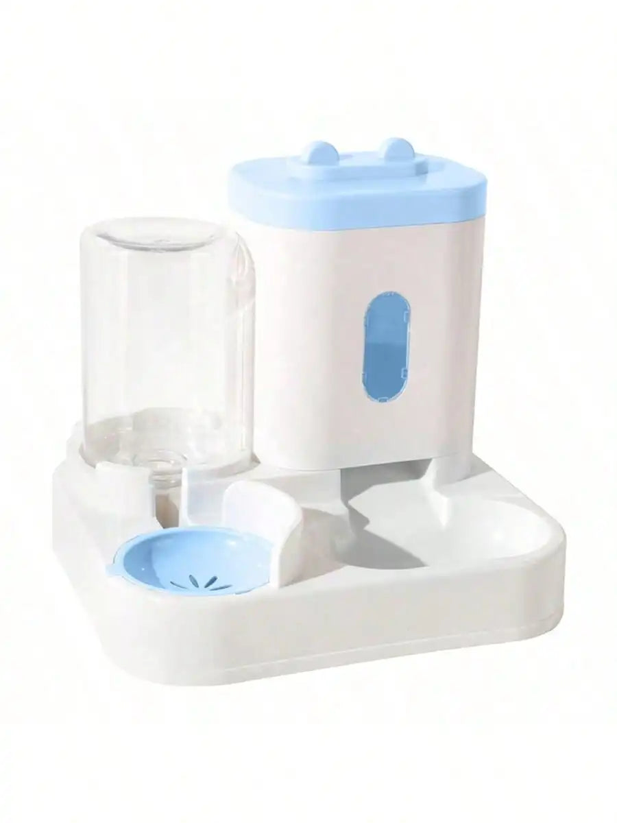 Elevate Your Cat's Hydration with Our 1-Pack Automatic Gravity-Fed Water Dispenser & Feeder - Spill-Proof, Large Capacity Design!