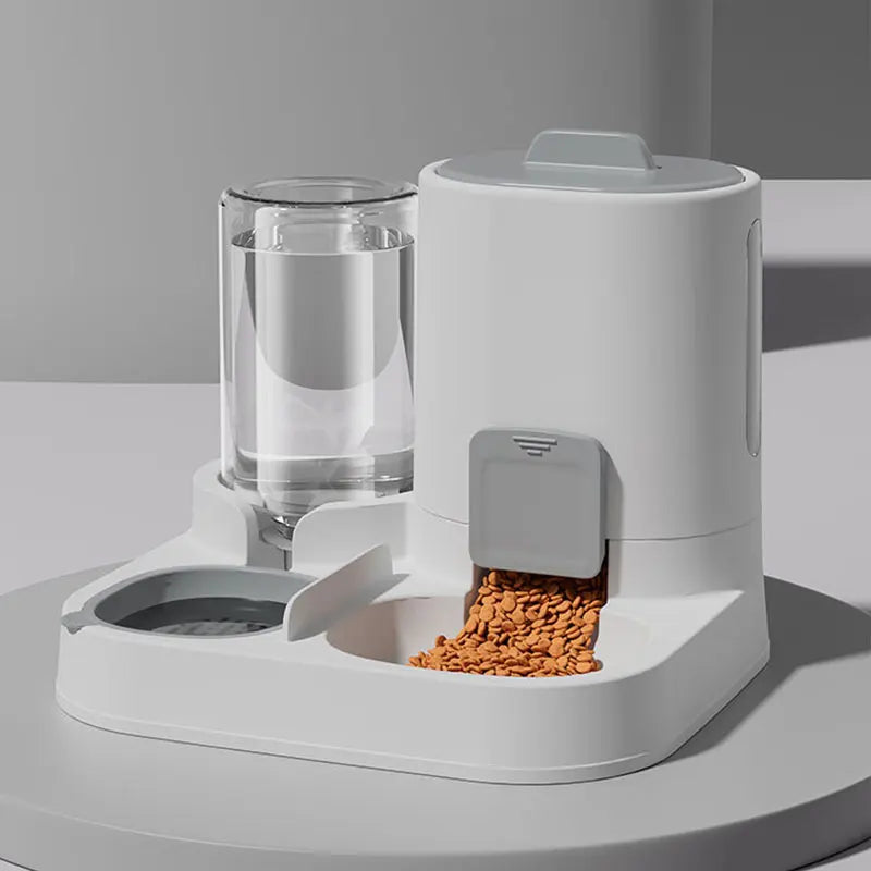 Elevate Your Cat's Hydration with Our 1-Pack Automatic Gravity-Fed Water Dispenser & Feeder - Spill-Proof, Large Capacity Design!
