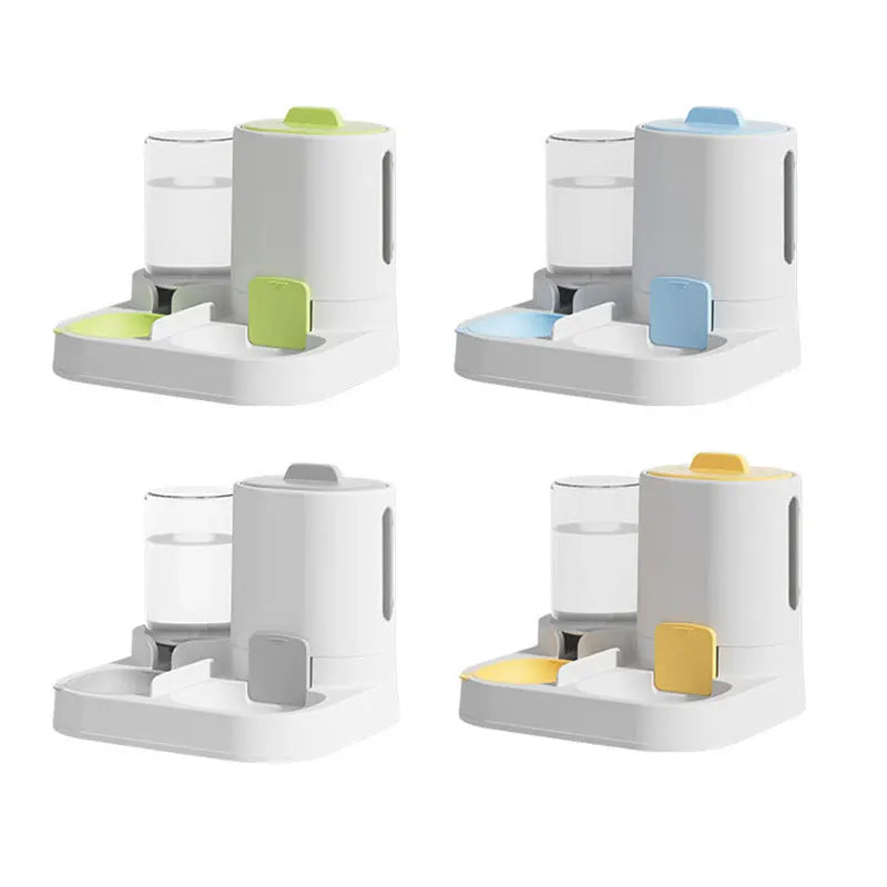 Elevate Your Cat's Hydration with Our 1-Pack Automatic Gravity-Fed Water Dispenser & Feeder - Spill-Proof, Large Capacity Design!