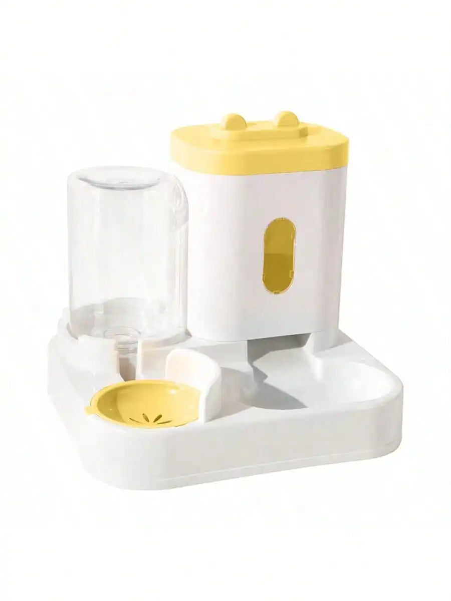 Elevate Your Cat's Hydration with Our 1-Pack Automatic Gravity-Fed Water Dispenser & Feeder - Spill-Proof, Large Capacity Design!