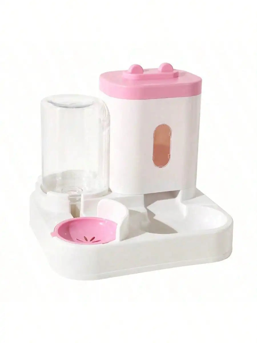 Elevate Your Cat's Hydration with Our 1-Pack Automatic Gravity-Fed Water Dispenser & Feeder - Spill-Proof, Large Capacity Design!