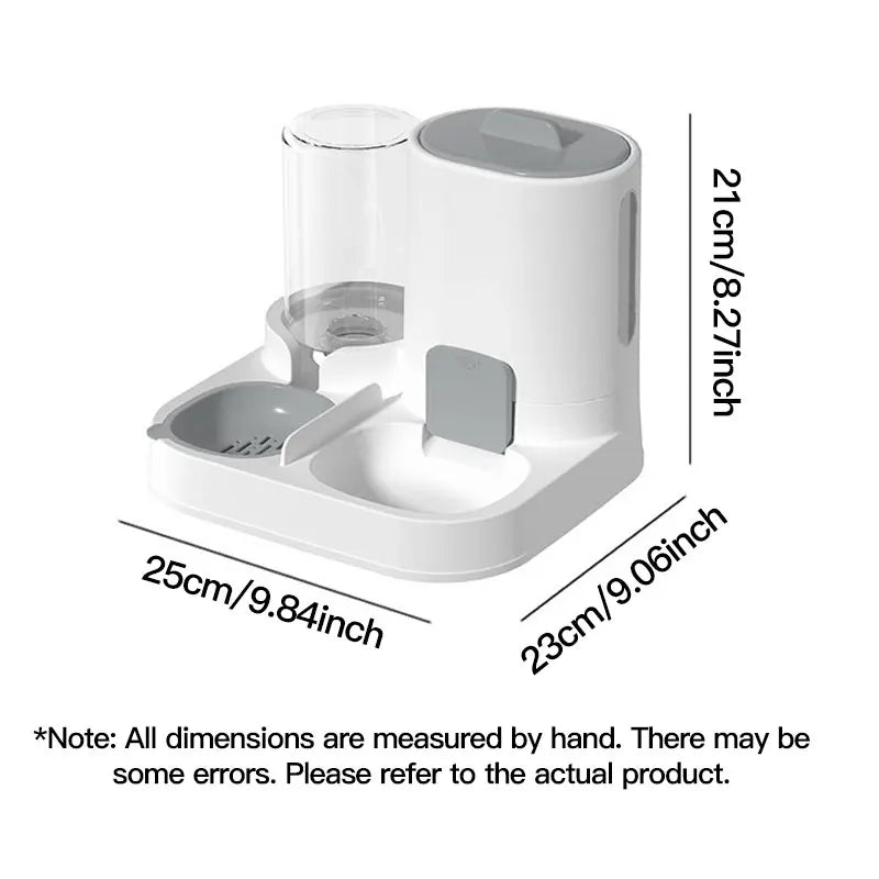 Elevate Your Cat's Hydration with Our 1-Pack Automatic Gravity-Fed Water Dispenser & Feeder - Spill-Proof, Large Capacity Design!