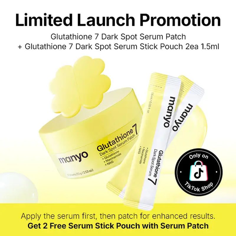 [Ma:Nyo] Glutathione 7 Dark Spot Serum Patch — Brightening Hydrogel Spot Patch for Face, Dark Spot Care, Hyperpigmentation & Tone Correction, Korean Skin Care
