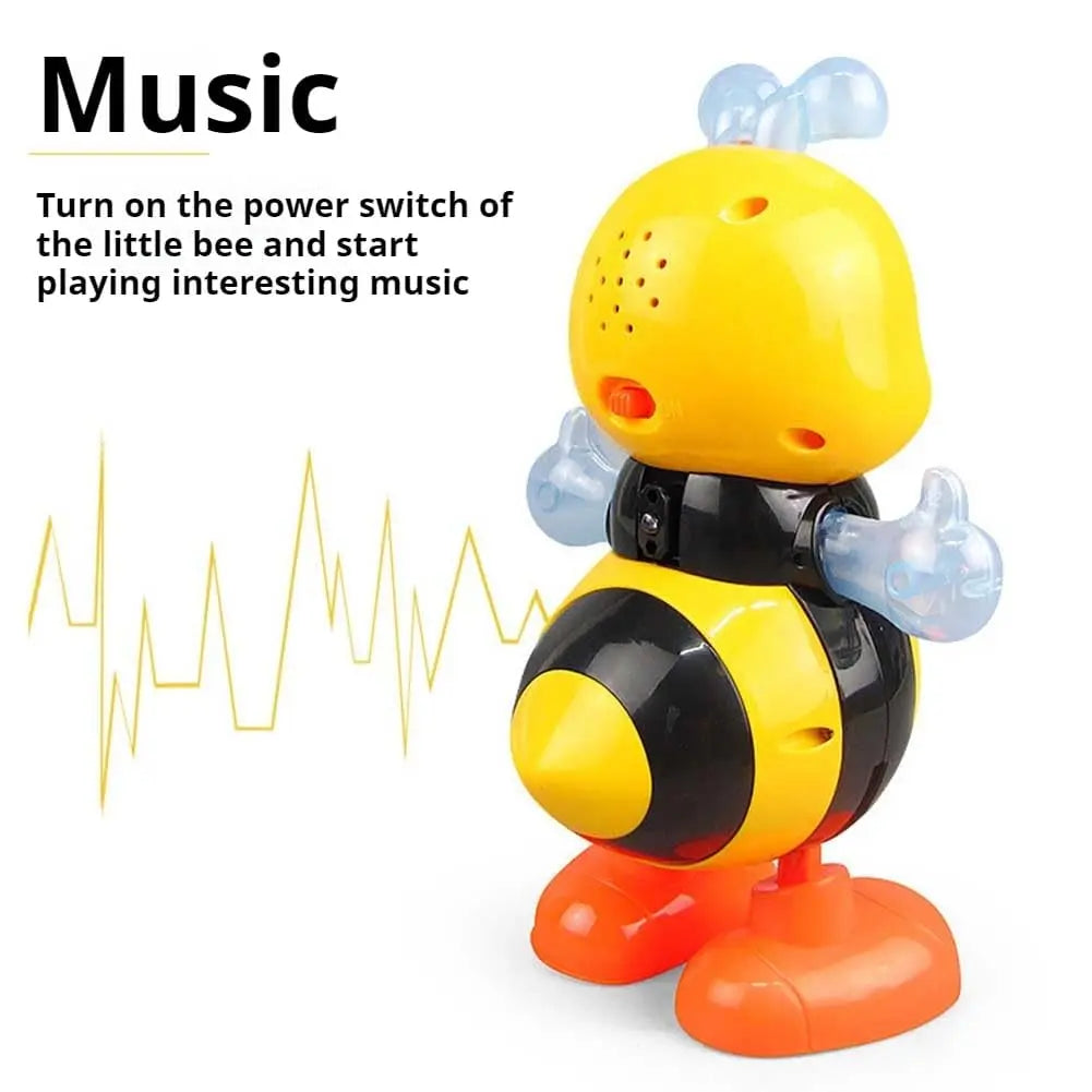 Dancing Bee Baby Toy with Music & LED Lights – Interactive Toddler Sensory Toy, Musical Walking Bee for Infants & Preschool Kids, Early Learning Gift for Boys Girls 18M+