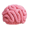 Knitted Hat Warm Pink Brain Flower Funny Brain Hat Strange Handmade Yarn Same Style Love Brain Holiday Gift