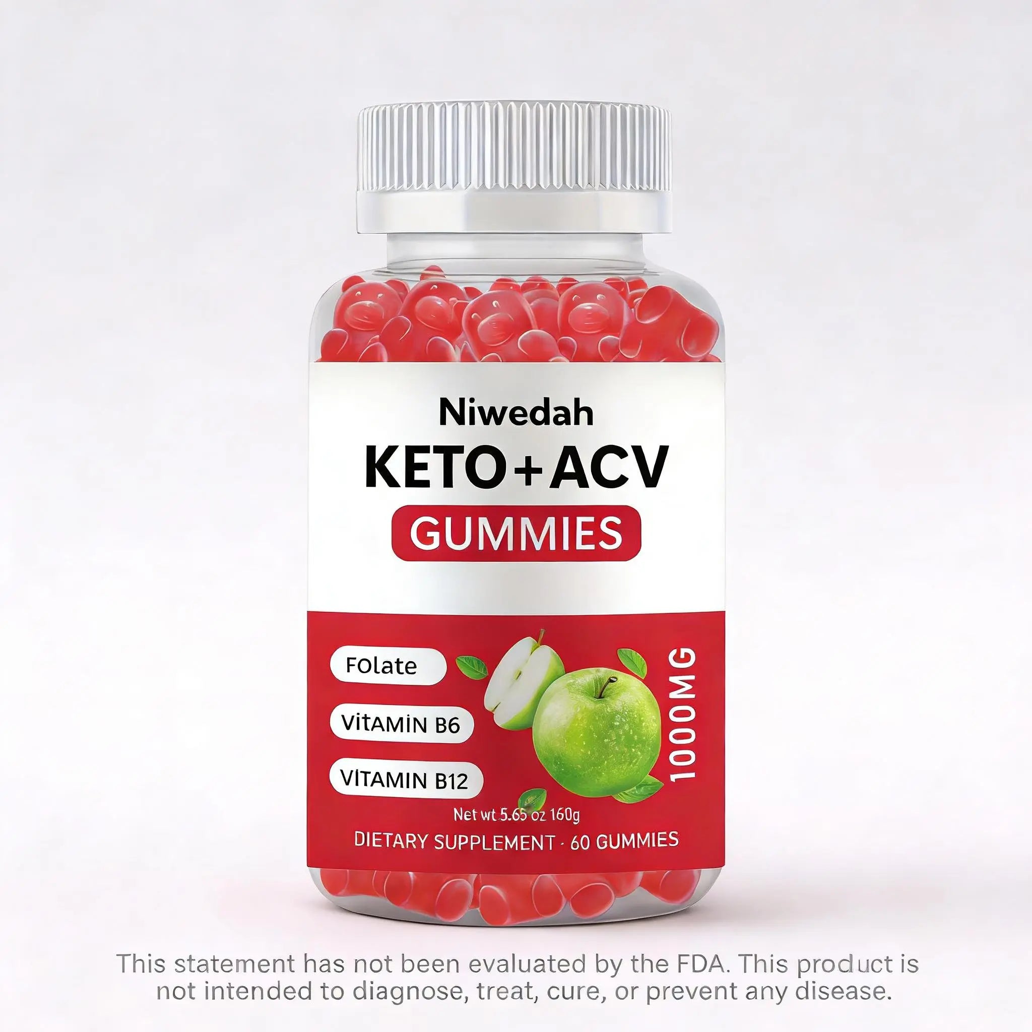 Delicious Apple Cider Vinegar Gummies for Daily Wellness, Metabolism Boost & Digestive Support - The Tasty ACV Alternative You've Been Waiting For!