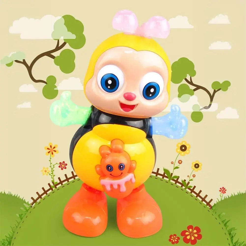 Dancing Bee Baby Toy with Music & LED Lights – Interactive Toddler Sensory Toy, Musical Walking Bee for Infants & Preschool Kids, Early Learning Gift for Boys Girls 18M+