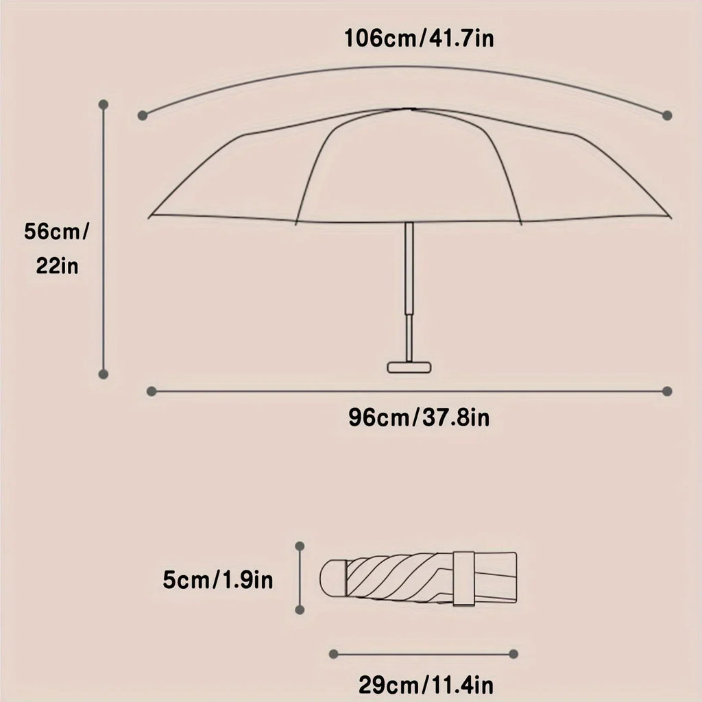 British Wind Rainforest Arch Transparent Umbrella Stained Glass Transparent Umbrella Long Handle Automatic Large Romantic Sunny