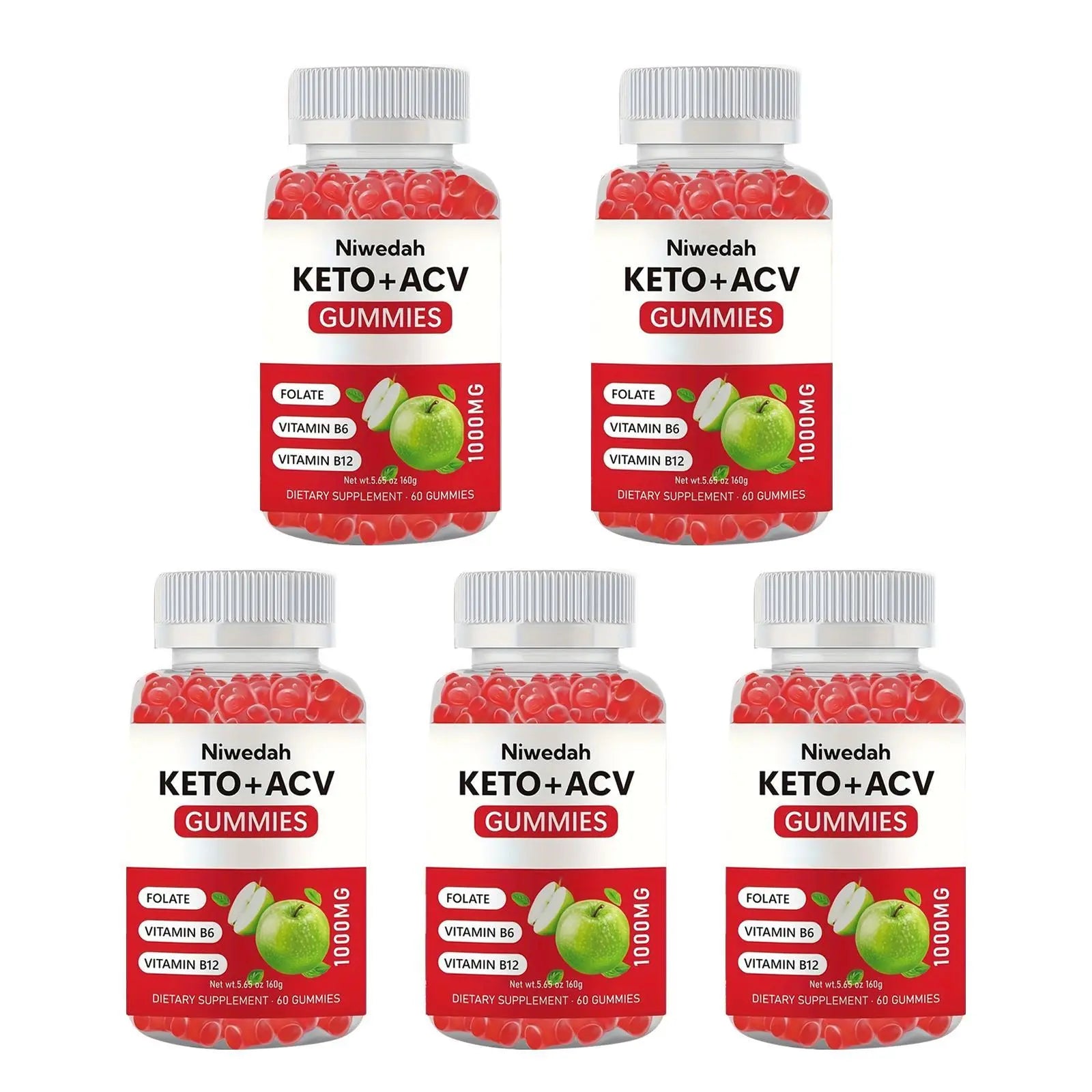 Delicious Apple Cider Vinegar Gummies for Daily Wellness, Metabolism Boost & Digestive Support - The Tasty ACV Alternative You've Been Waiting For!