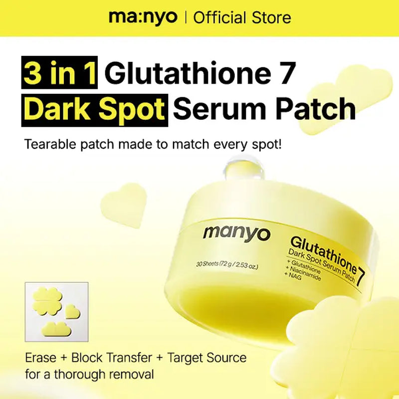 [Ma:Nyo] Glutathione 7 Dark Spot Serum Patch — Brightening Hydrogel Spot Patch for Face, Dark Spot Care, Hyperpigmentation & Tone Correction, Korean Skin Care